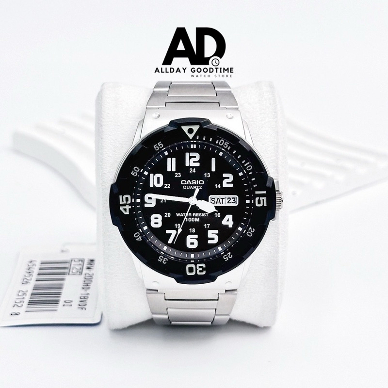 นาฬิกาข้อมือ CASIO MRW-200HD-1BV  ประกันศูนย์ CMG 1 ปี พร้อมกล่อง คู่มือ ใบรับประกัน