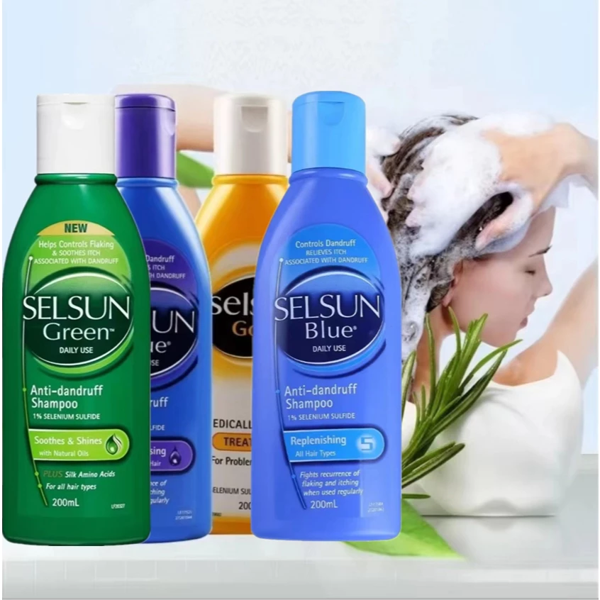 Australia Selsunblue Anti-Dandruf And Relieve Itching Shampoo Oil Control Moisturizer Soft Hair Care Without Silicone Oi