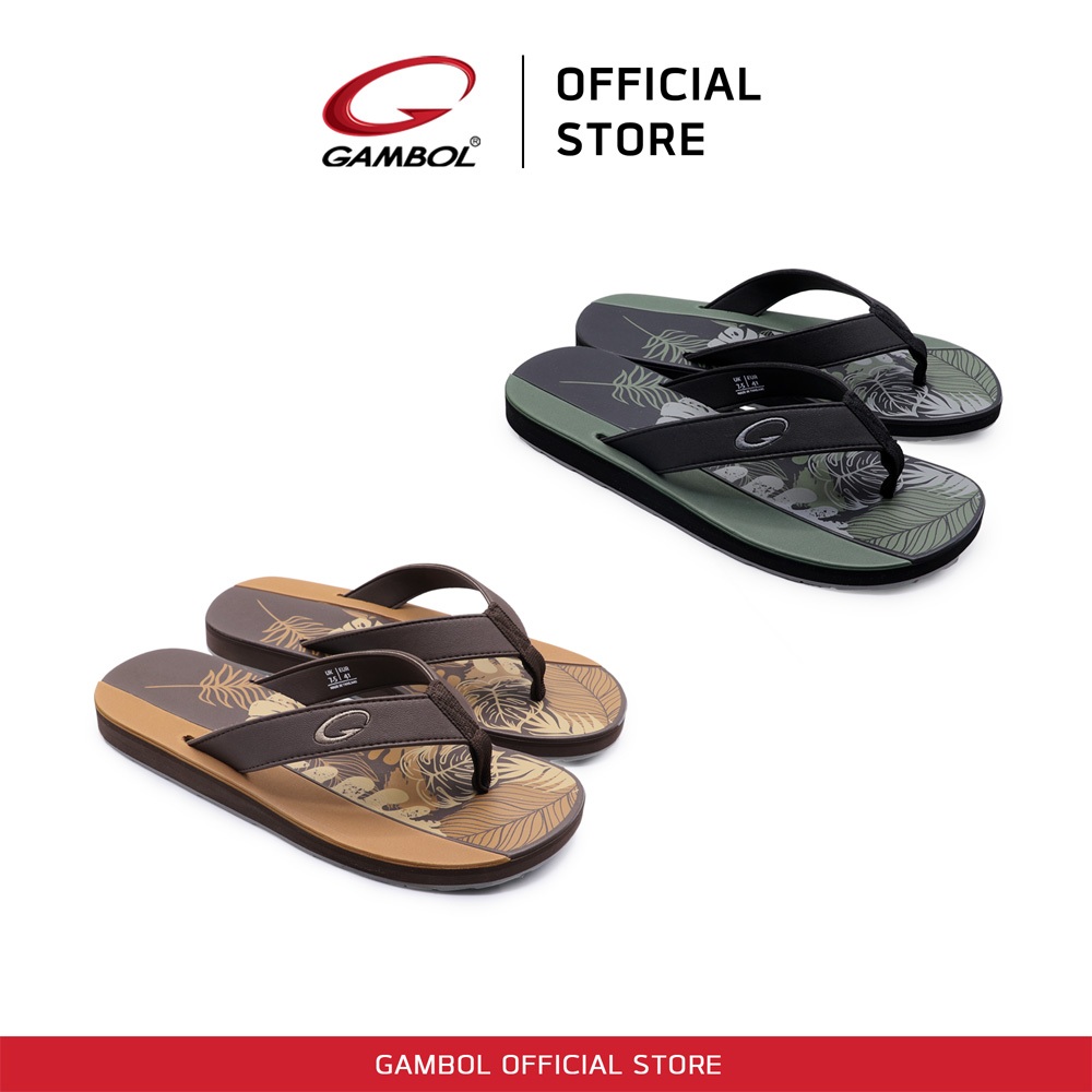 GAMBOL แกมโบล NATURE รองเท้าแตะแบบหนีบชายหญิง รุ่น GM11444 / GW11444 Size 36-44