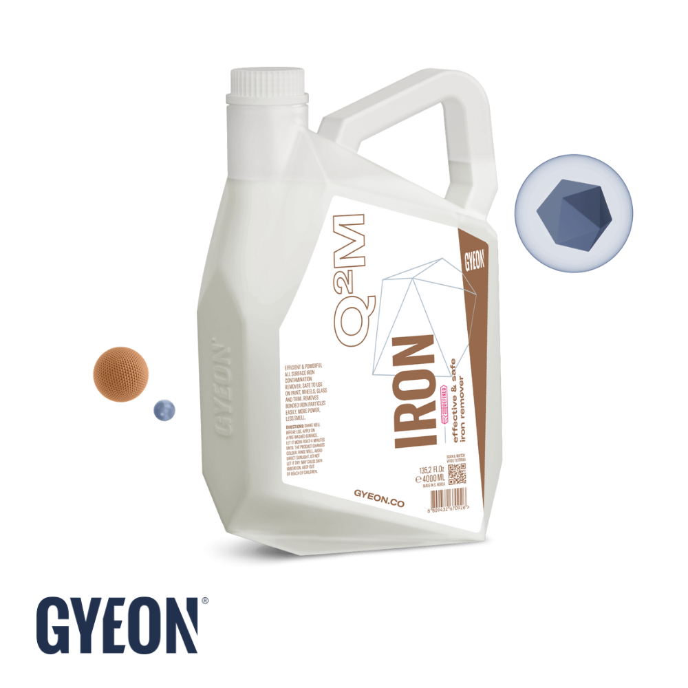 GYEON Q²M IRON 4000 ML. น้ำยากำจัดคราบผงเบรค ผงเหล็ก ใช้สำหรับสีรถ และภายนอกตัวรถ
