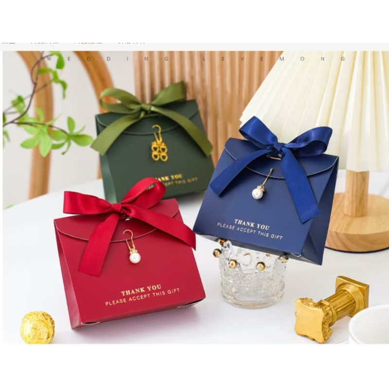 BAG กล่องของขวัญ กล่องใส่ขนมลูกอม ใส่ของชำร่วย ใส่ของรับไหว้
