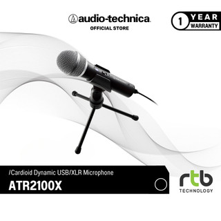 Audio-Technica ATH-ATR2100x-USB ไมโครโฟนแบบไดนามิก สำหรับPodcast ร้องเพลง