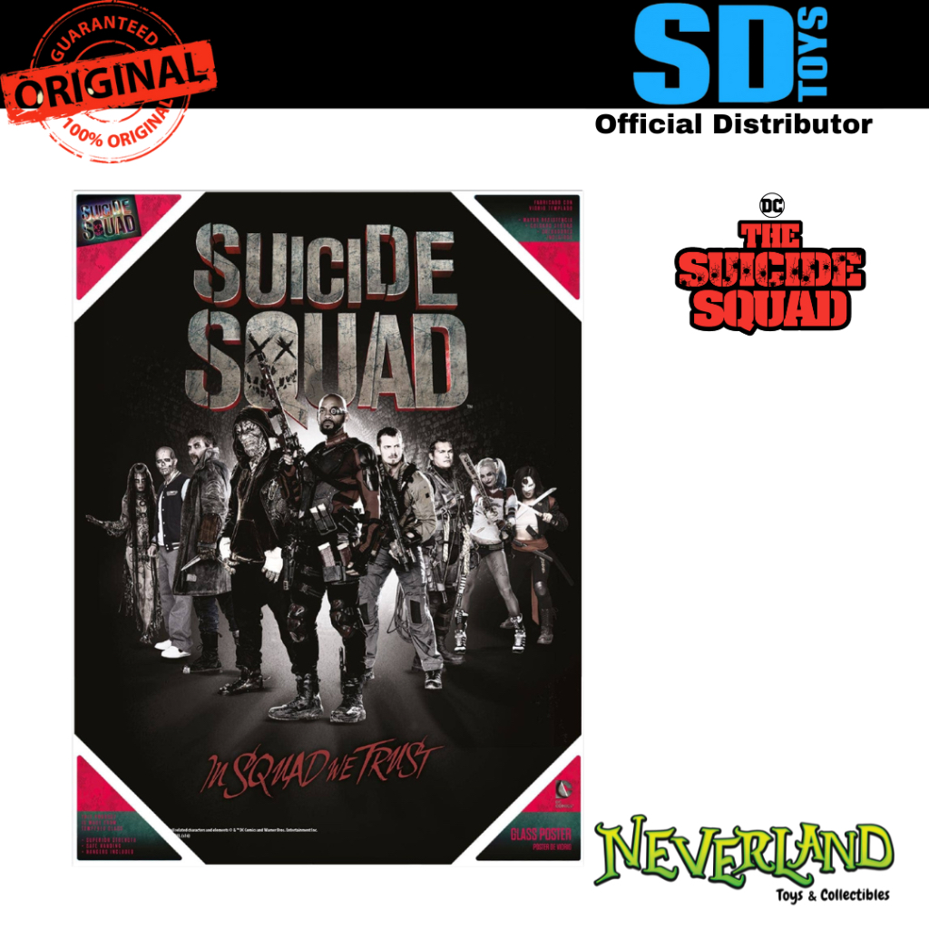SD Toys Suicide Squad In Squad We Trust Glass Poster
