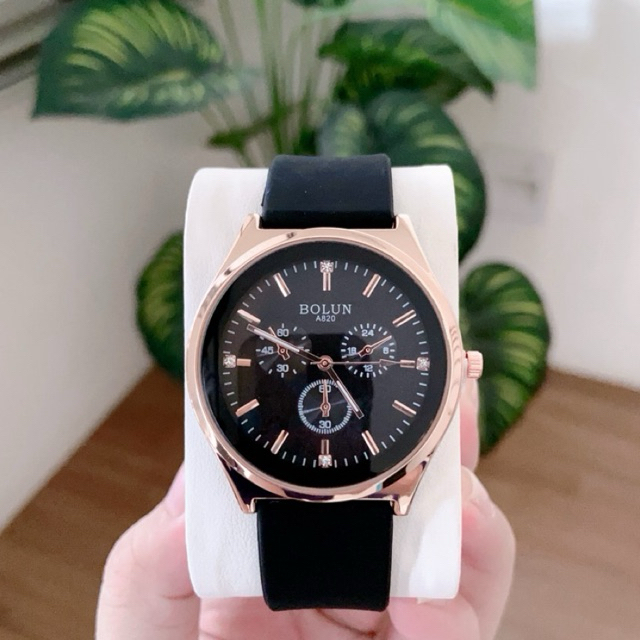 นาฬิกา borun ดีไซน์ทันสมัย สายซิลิโคนนิ่ม สวมใส่สบาย พร้อมส่งจากไทย แถมฟรีถุงผ้า