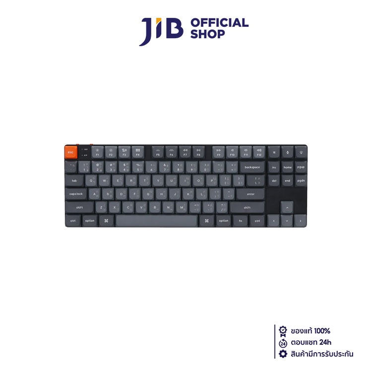 WIRELESS KEYBOARD (คีย์บอร์ดไร้สาย) KEYCHRON K1 MAX (QMK/VIA) (GATERON LOW PROFILE BROWN SWITCH) (K1