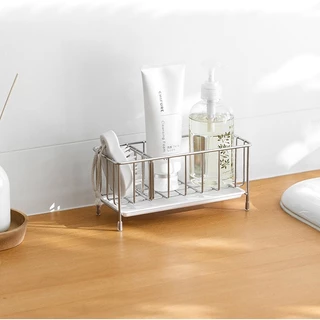 【One_boutique】ที่วางฟองน้ำซิงค์ล้างจาน เก็บฟองน้ำ วัสดุสแตนเลส มีฐานรองน้ำ 304 stainless steel kitchen rack