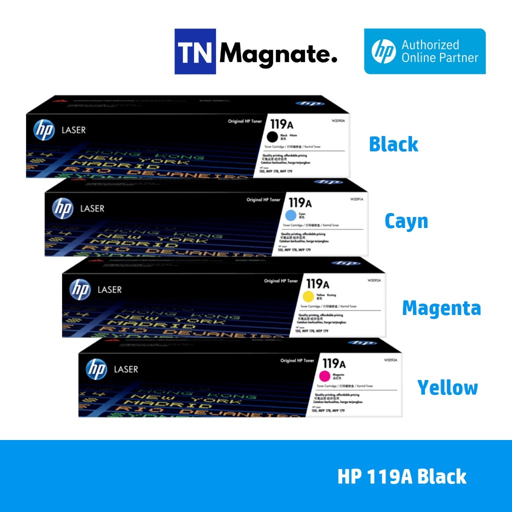 [หมึกพิมพ์เลเซอร์] HP 119A Original Laser Toner - เลือกสี