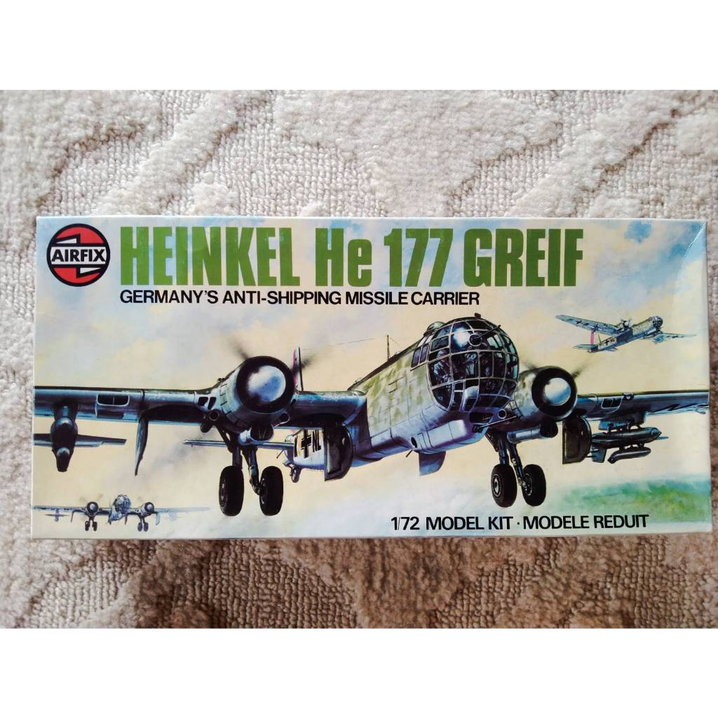 AIRFIX Heinkel He 177 Greif, 05009-2 Series 5, 1975 Vintage 1/72