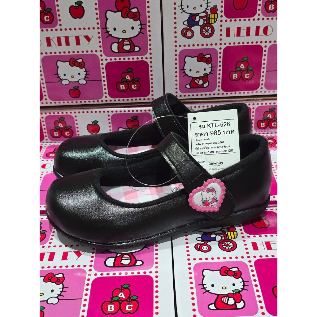 KTL-526 รองเท้านักเรียน​ Hello Kittyติดง่าย รองเท้านักเรียนเด็ก