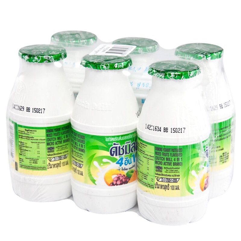นมเปรี้ยวดัชมิลล์ 100 ml รสผลไม้รวม x 6 / แพ็ค
