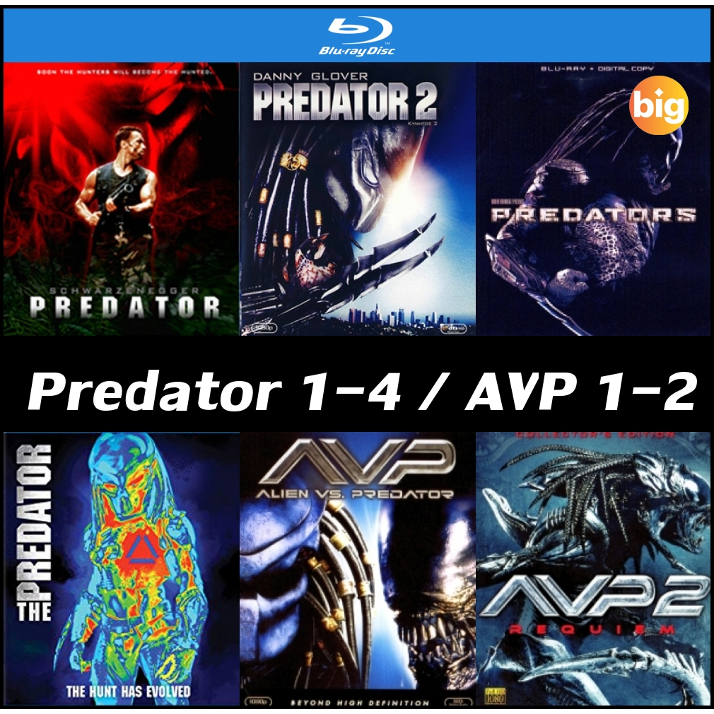 Bluray หนัง Predator ภาค 1-4 และ Alien vs Predator ภาค 1-2 แผ่นบลูเรย์ พากย์ไทย อังกฤษ ซับไทย