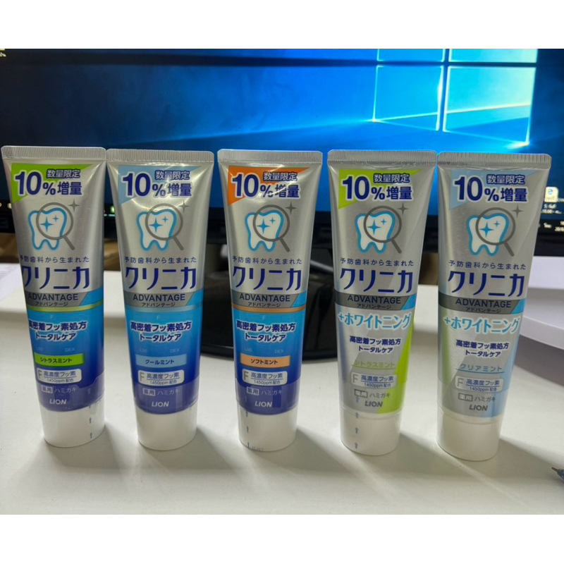 🇯🇵พร้อมส่ง❤️ยาสีฟัน Lion Clinica Advantage สูตรขจัดคราบชา กาแฟ ฟอกฟันขาว เพิ่มปริมาณ 10% ขนาดใหญ่ 143g.นำเข้าจากญี่ปุ่น💯
