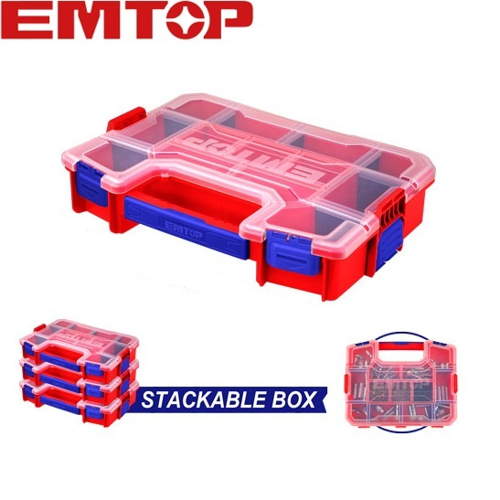 EMTOP กล่องใสเครื่องมือ 12 และ 15 นิ้ว ( Plastic Organizer ) รุ่น EPBX1211  EPBX1511รันแท้ใหม่