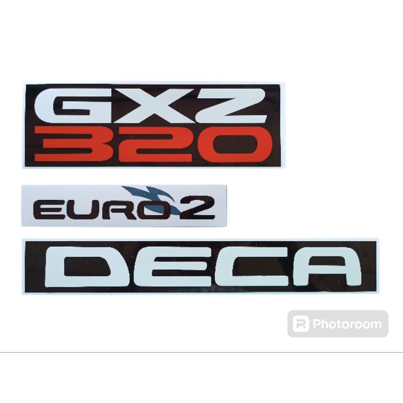 สติกเกอร์ติดรถ ISUZU รุ่น GXZ320 มี 6 ชิ้น ราคาต่อ1ชุด