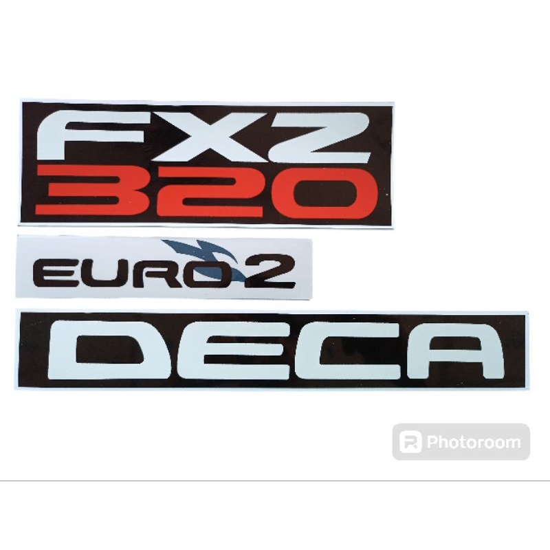 สติกเกอร์ติดรถ ISUZU รุ่น FXZ320 มี 6 ชิ้น ราคาต่อชุด