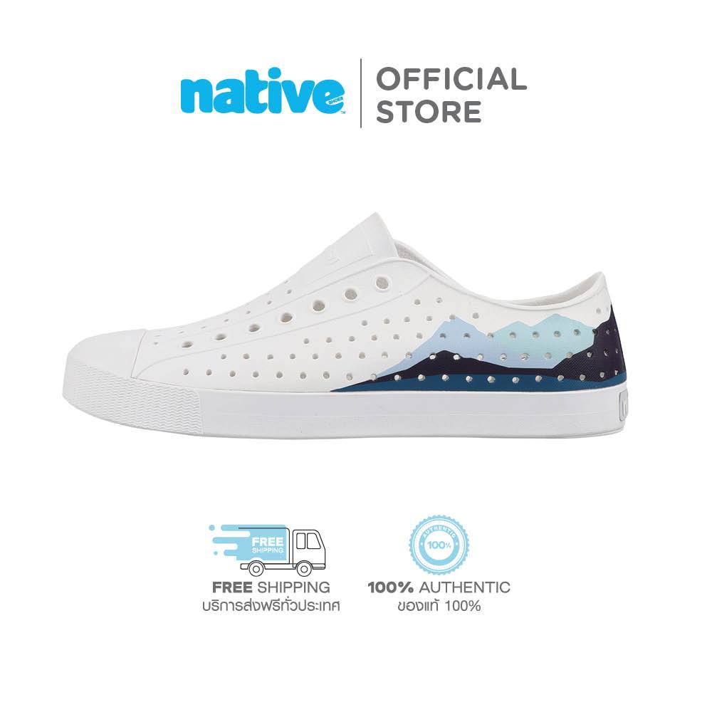 Native รองเท้ากันน้ำผู้ใหญ่ EVA รุ่น Jefferson Sugarlite Block Shell White/Shell White/Velvet Mountain Block
