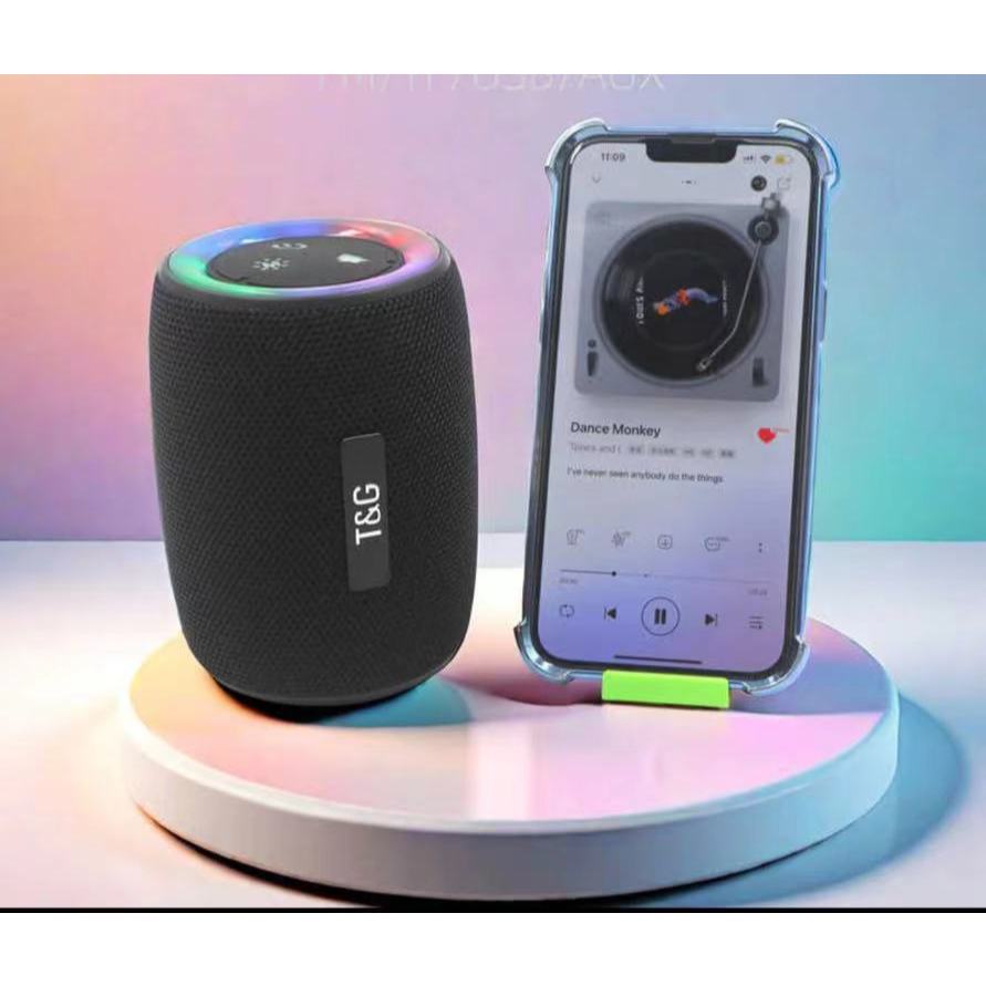 ใหม่ TG434 ลําโพงบลูทูธซับวูฟเฟอร์การ์ดไร้สายกลางแจ้ง EQ Sound LED Light Effect ลําโพงบลูทูธ