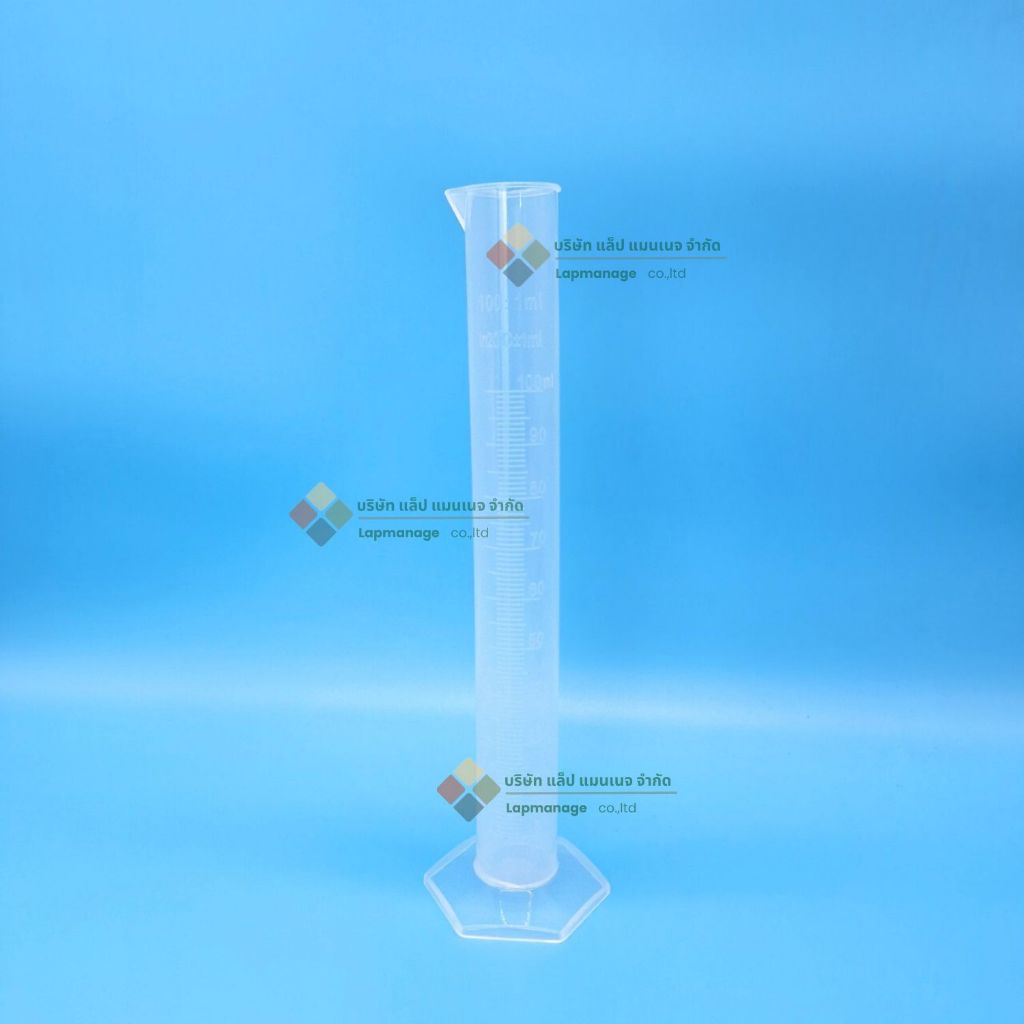 กระบอกตวงพลาสติก 50,100,250,500,1000ml Cylinder Plastic (PP)
