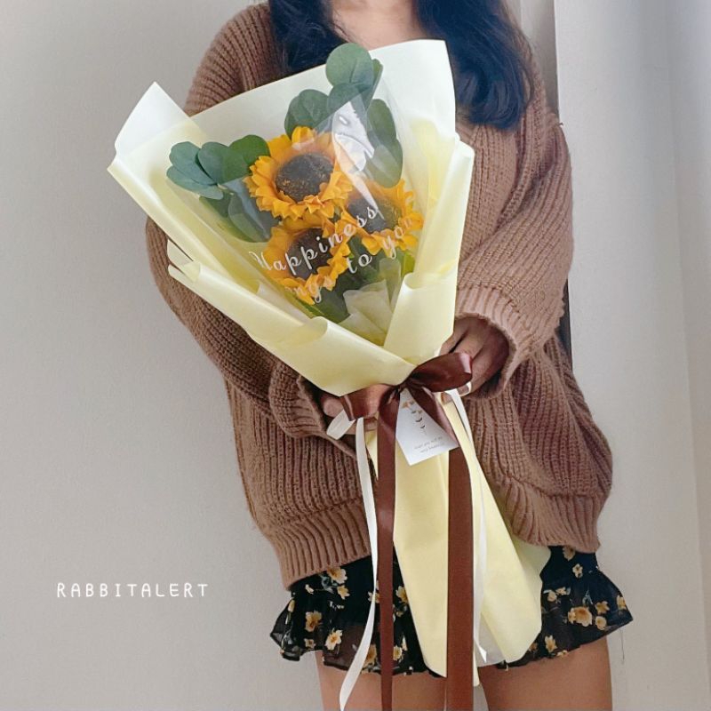 ช่อดอกทานตะวัน 𝙺𝚘𝚛𝚎𝚊𝚗 𝚜𝚝𝚢𝚕𝚎 3ดอก