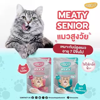 ยกโหล12ซอง Moochie Catมูชี่ อาหารเปียกแมวเพื่อสุขภาพ ไม่เติมเกลือ มูชี่แมว