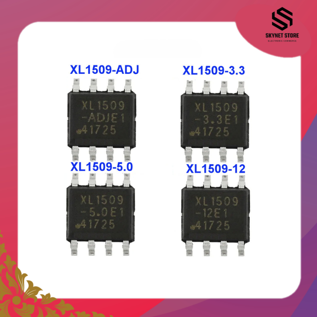 XL1509 SOP8 (ADJ, 3.3V, 5V, 12V)