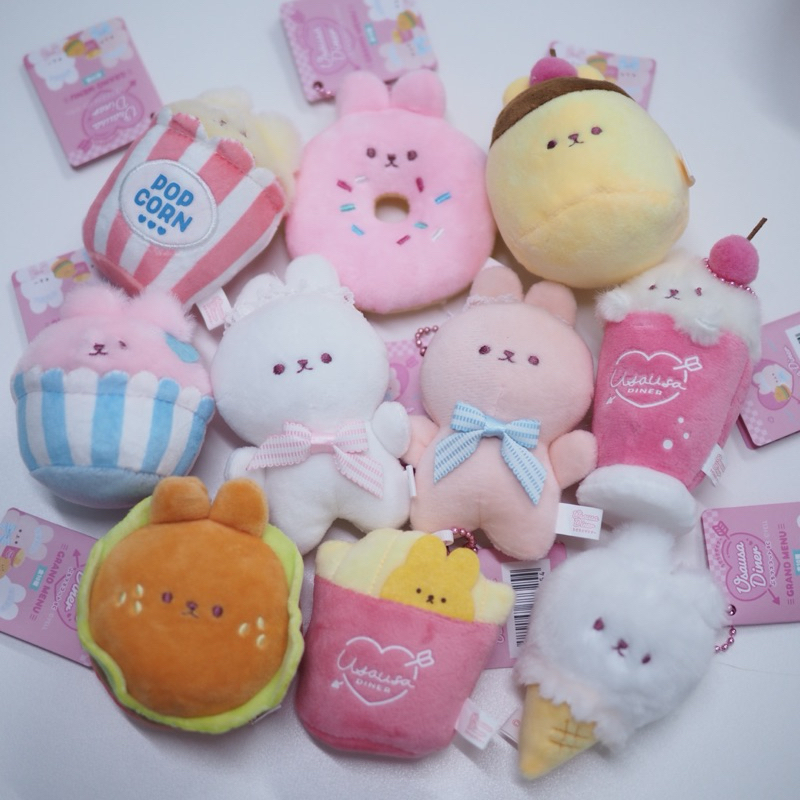 Usausa Diner keyring พวงกุญแจ ร้านอาหาร คาเฟ่ของหวาน