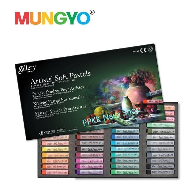 PPKK MUNGYO สีชอล์ค GALLERY SOFT PASTEL12สี BASIC, CHARCOAL, EARTHTONE , 24 สี , 48 สี Artists' ของแท้นำเข้าจากเกาหลี