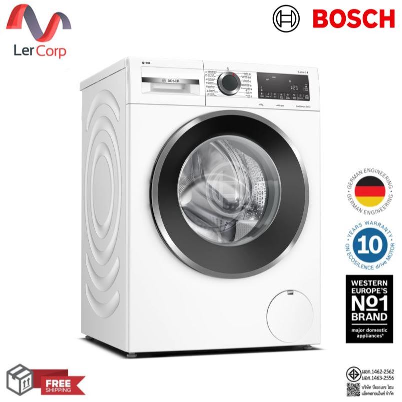 (BOSCH) เครื่องซักผ้าฝาหน้า 10 กก. ซีรีส์ 6 รุ่น WGG454A0TH [i-Dos]