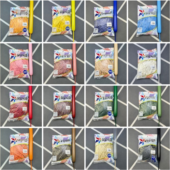พร้อมส่ง ส่งไว มีทุกสีไม่ต้องลุ้น 100 เส้น ไส้เป็ดกังหัน ลูกโป่งยาว fengche ไส้เป็ด ลูกโป่งบิด