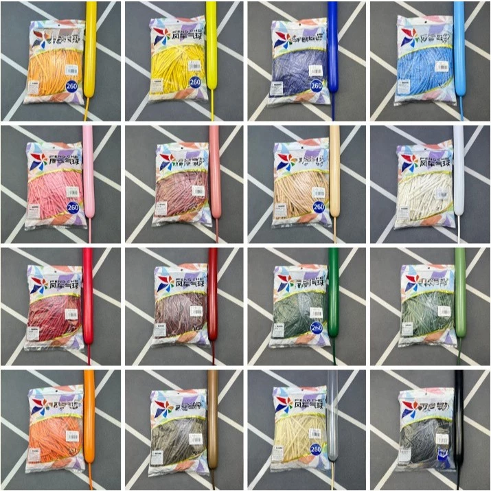พร้อมส่ง ส่งไว มีทุกสีไม่ต้องลุ้น 100 เส้น ไส้เป็ดกังหัน ลูกโป่งยาว fengche ไส้เป็ด ลูกโป่งบิด
