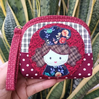 [พร้อมส่ง] 💥 กระเป๋าสตางค์ Handmade แต่งแอพการ์ตูนน่ารัก 2 ช่องใช้งานมีสายคล้องนิ้ว ใส่แบงค์พันพับครึ่ง ใส่บัตรใส่เหรียญ