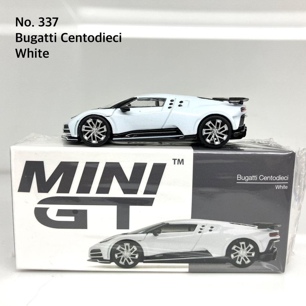 MiniGT No. 337-L Bugatti Centodieci White