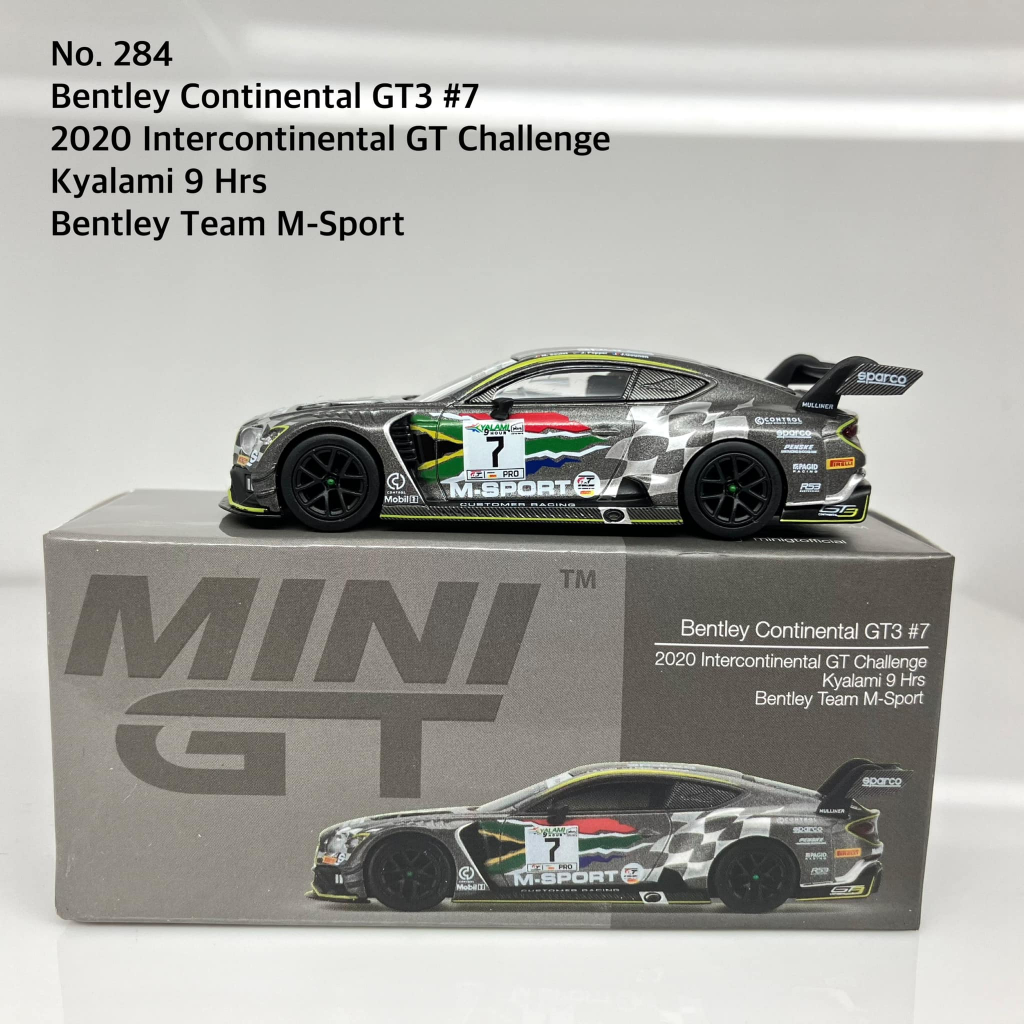 MiniGT No.284-R Bentley Continental GT3 #7 M-Sport 2020