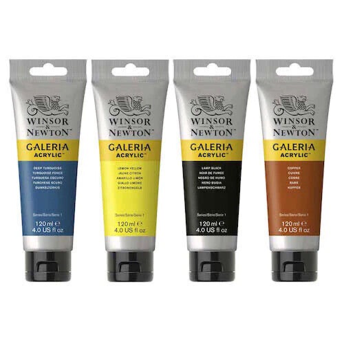 Winsor & newton galeria acrylic colours 120 ml. I สีอะคริลิคขนาด 120 มิลลิลิตร