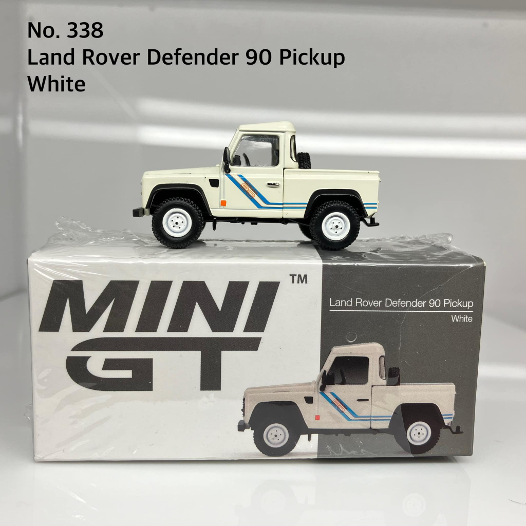 MiniGT 📌No. 338-R 📌 Land Rover Defender 90 Pickup White