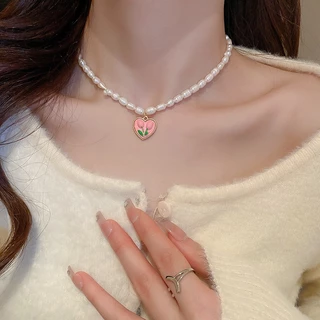 Victoria's Sunshine💗สร้อยคอ โชกเกอร์ สร้อยคอเชอร์รี่ มีสไตล์ ไปที่ชายหาด พร้อมส่ง