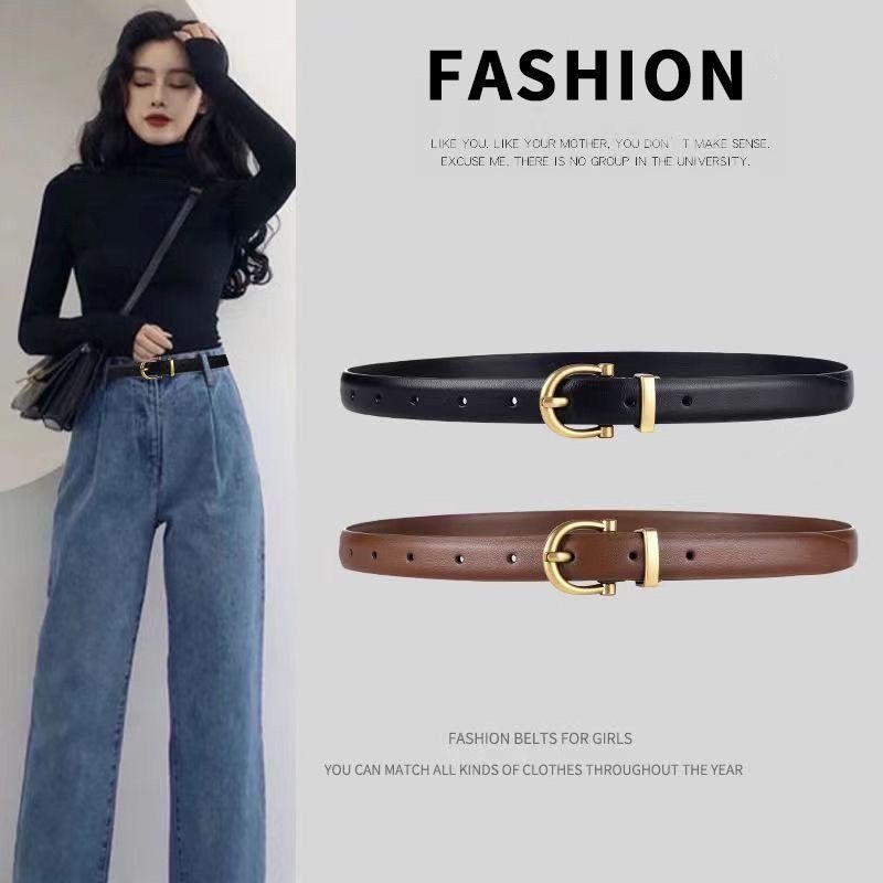 (พร้อมส่งจากไทย)เข็มขัด (GC-211) ผู้หญิง  เข็มขัดใส่ทำงานสีสุภาพ