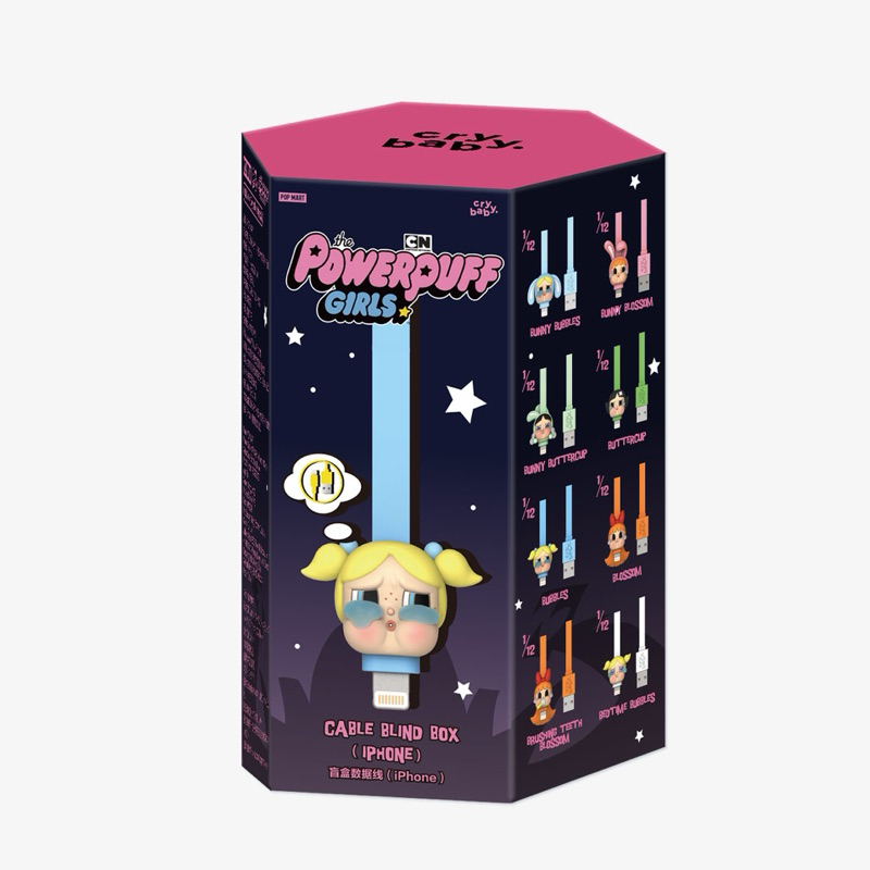 สายชาร์จ Powerpuff girls, Hirono, HACIPUPU The Constellation Cable POP MART พร้อมส่ง