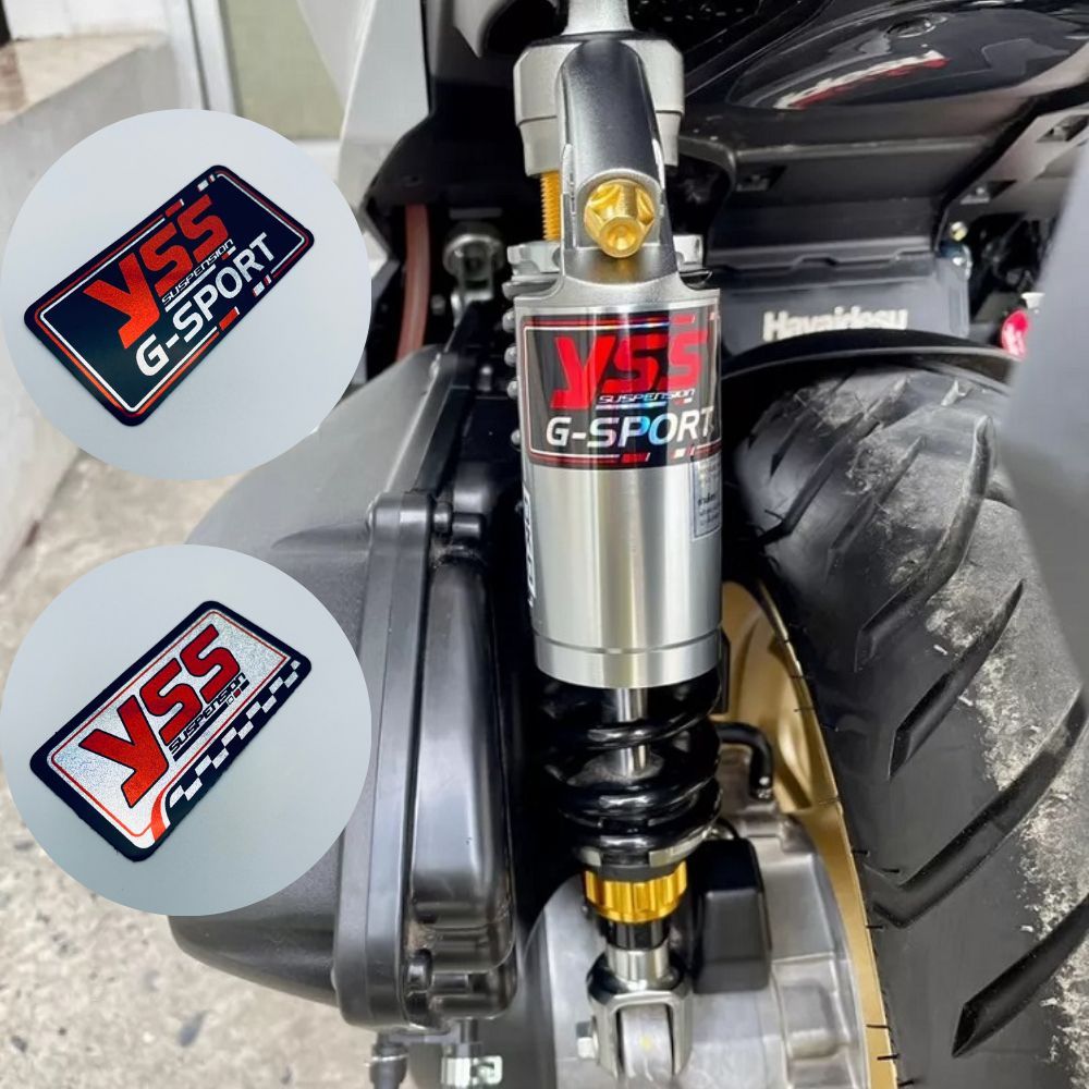 สติ๊กเกอร์ YSS สะท้อนแสง กันน้ำ ทนแดด Racing สติกเกอร์ ติดโช๊ค แต่งรถ ติดรถ รถแข่ง รถซิ่ง มอเตอร์ไซค์ Honda Yamaha