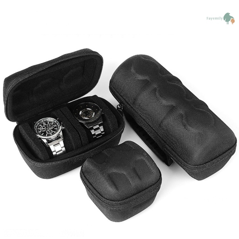 *สินค้าพร้อมส่ง* กล่องเก็บนาฬิกาข้อมือแบบพกพา Travel Watch Case กล่องใส่นาฬิกาโครงแข็ง กล่องเก็บนาฬิกา เก็บได้ 1-5 เรือน