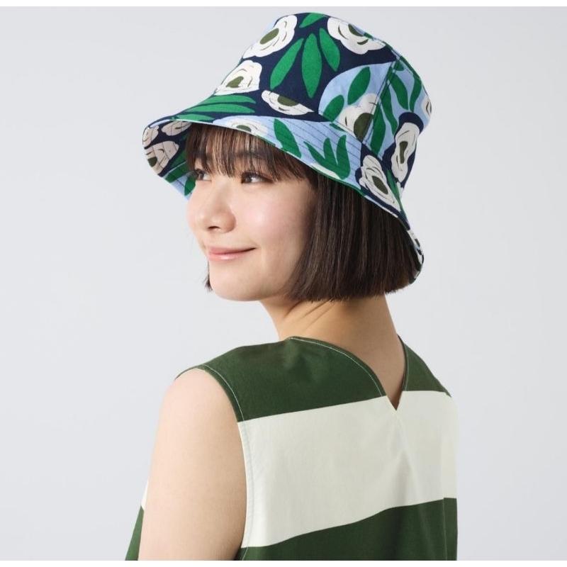 ของแท้ 💯% ซื้อเองจากshopไทย หมวก marimekko uniqlo uv protection bucket hat