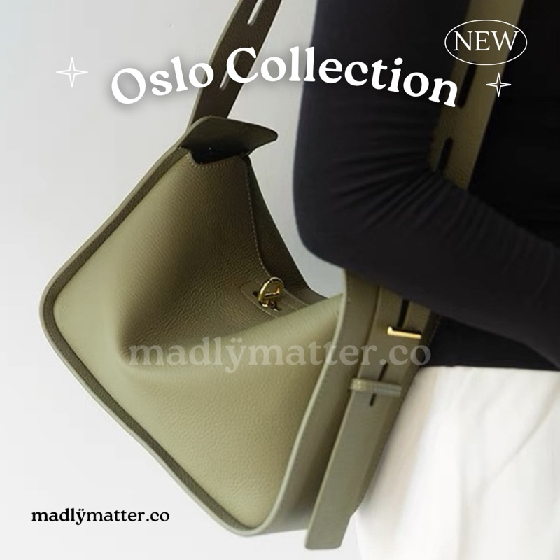 (พร้อมส่ง) กระเป๋าหนังแท้ รุ่น Oslo Bag 4 สี กระเป๋าถือ กระเป๋าสะพาย by @madlymatter.co
