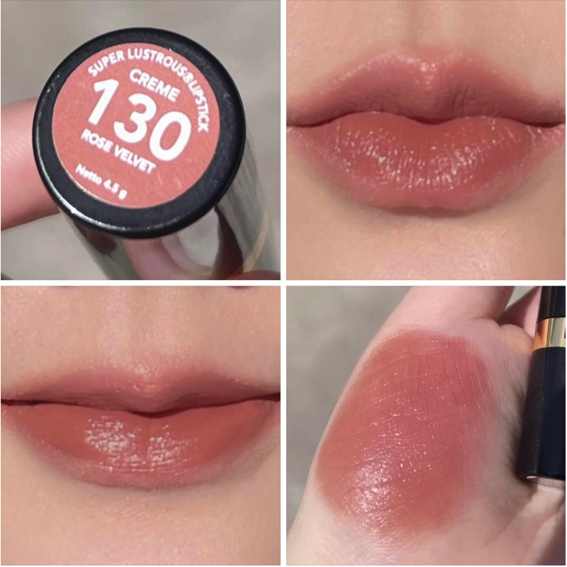 ลิปนู้ดชมพูน้ำตาลตุ่นๆ เบอร์ 130 Rose Velvet สีนี้โคตรปัง นู้ดสวย ดูแพง เนื้อดี ปากฉ่ำไม่ไหว