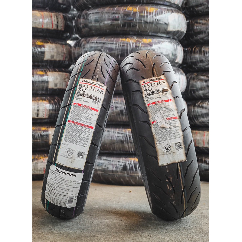 ยาง BRIDGESTONE BATTLAX SC ใส่ XMAX,FORZA300-350,ADV350,ZONTES ไซส์เดิม