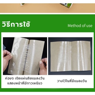 ราคาถูกสุด!! กาวดักแมลงวัน ไล่แมลงวัน 500/300/100แผ่น ติดแมลงวันตัวใหญ่ ใช้งานง่าย กาวแน่น กาวเต็มแผ่น มีสารล่อแมลง