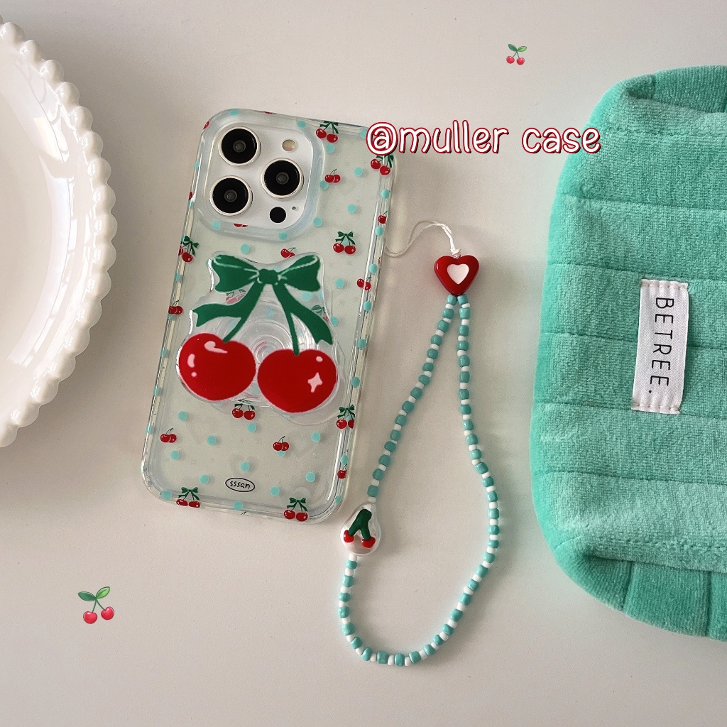 พร้อมส่ง เคสไอโฟน 15 14 13 12 Pro Max เลเซอร์ รูปหัวใจ เชอร์รี่ griptok สําหรับ Case for iPhone 12 13 14 15 pro max