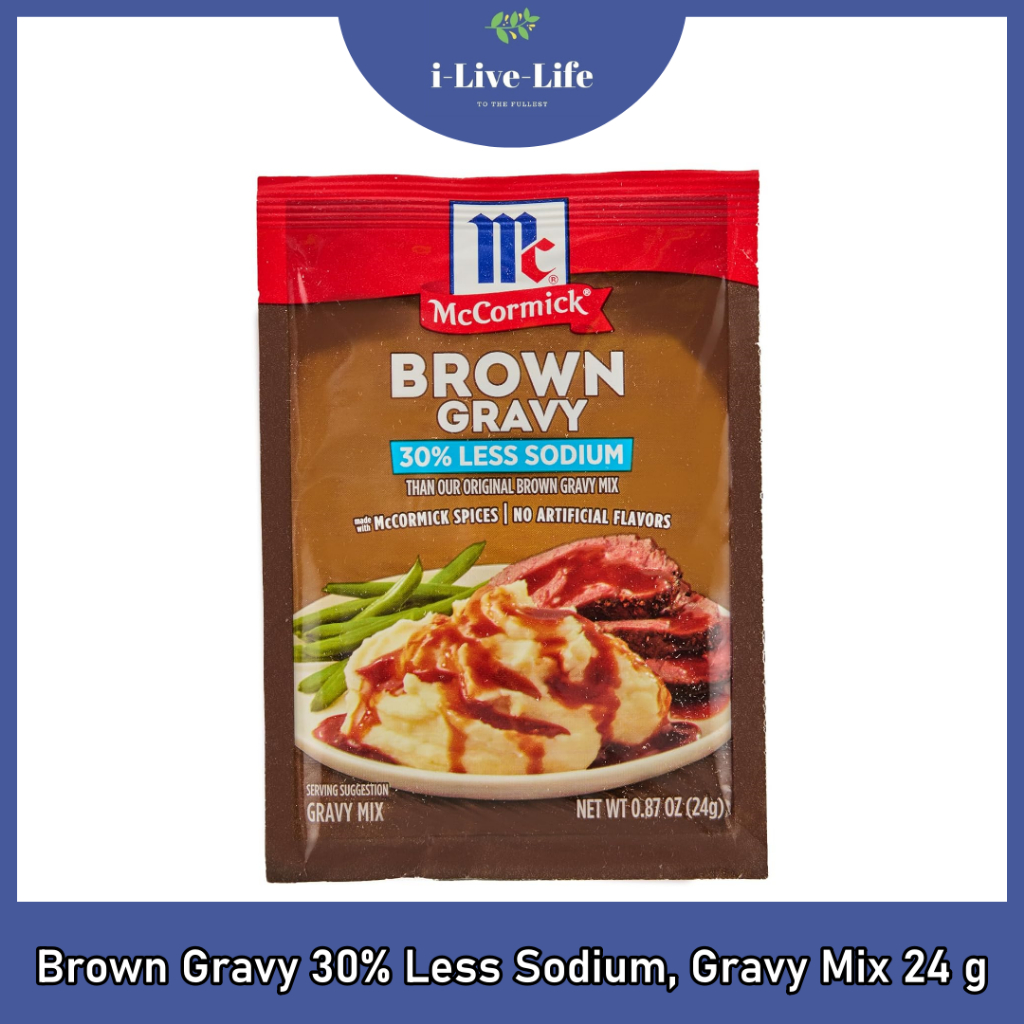 McCormick Brown - Gravy 30% Less Sodium, Gravy Mix 24 g ผงเกรวี่ แม็คคอร์มิค