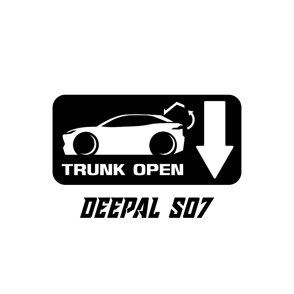 สติกเกอร์ deepal so7 ติดรถสวิตช์ประตูท้ายไฟฟ้าอัตโนมัติ TRUNK OPEN