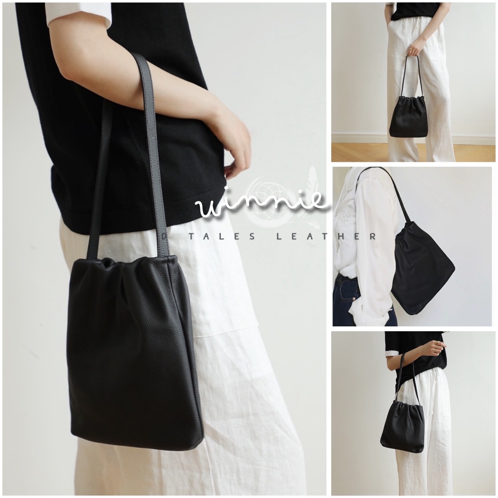 DTALES Winnie กระเป๋าคล้องไหล่หนังวัวแท้ Tote ใบกระทัดรัด น้ำหนักเบามาก