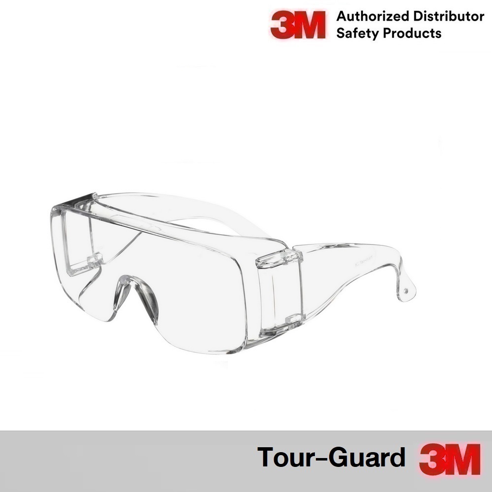 3M แว่นนิรภัย (แว่นเซฟตี้) Tour-Guard เลนส์ใส UVA-UVB Safety Eyewear Protection